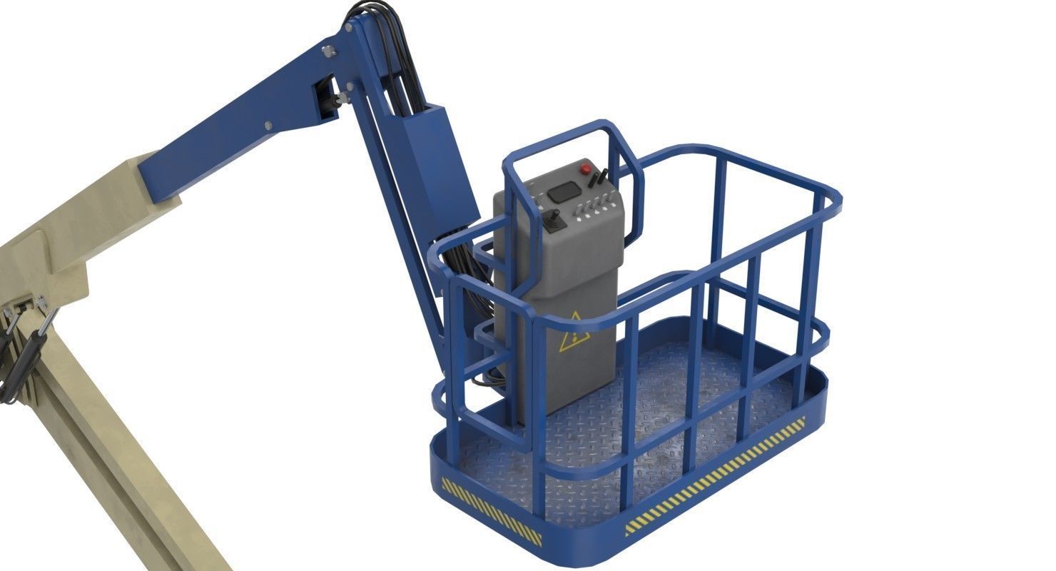 Boom Lift 1 Textured Low-poly 3D model_12