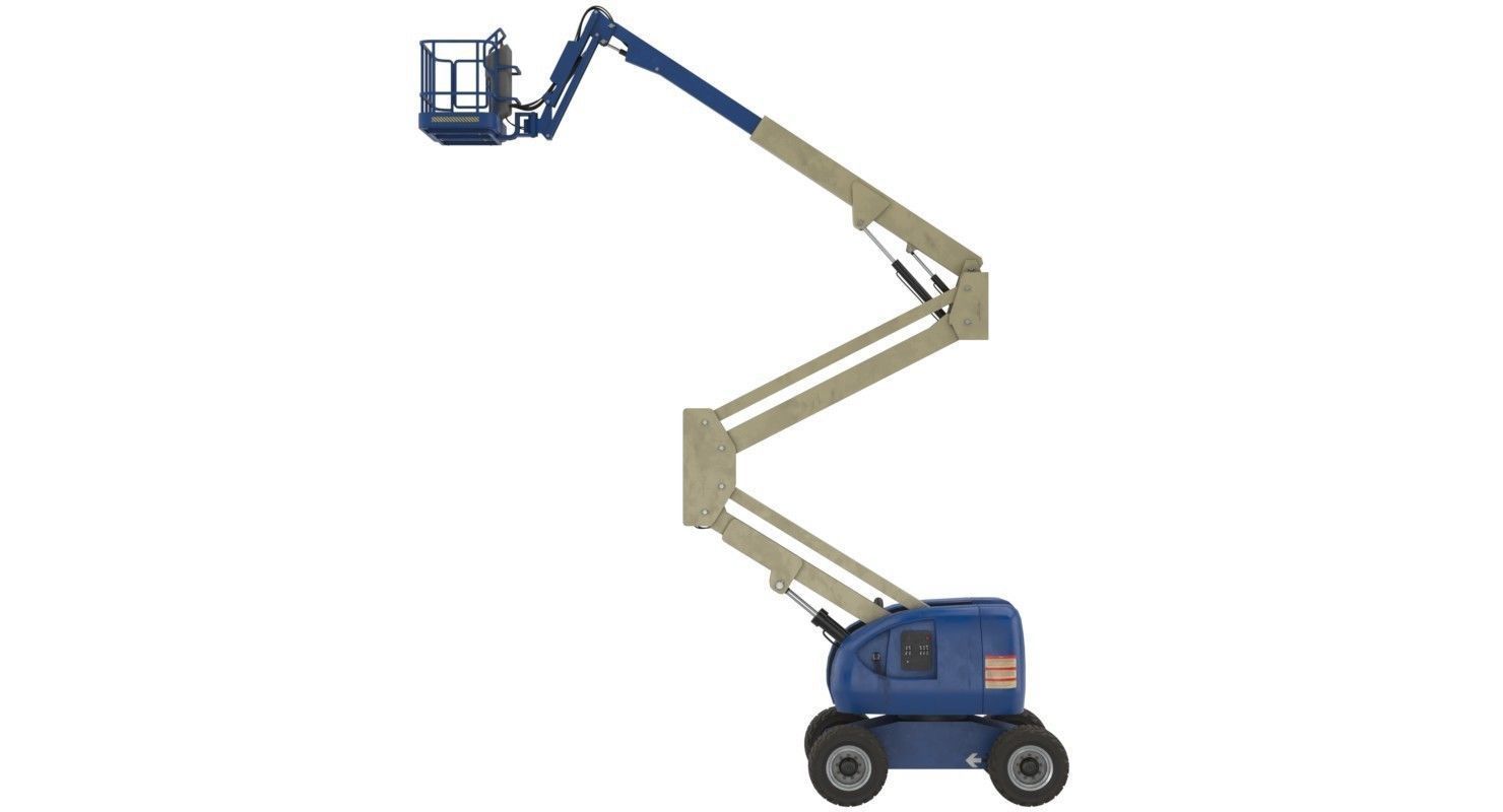 Boom Lift 1 Textured Low-poly 3D model_6