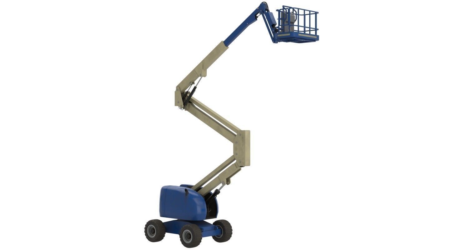 Boom Lift 1 Textured Low-poly 3D model_4