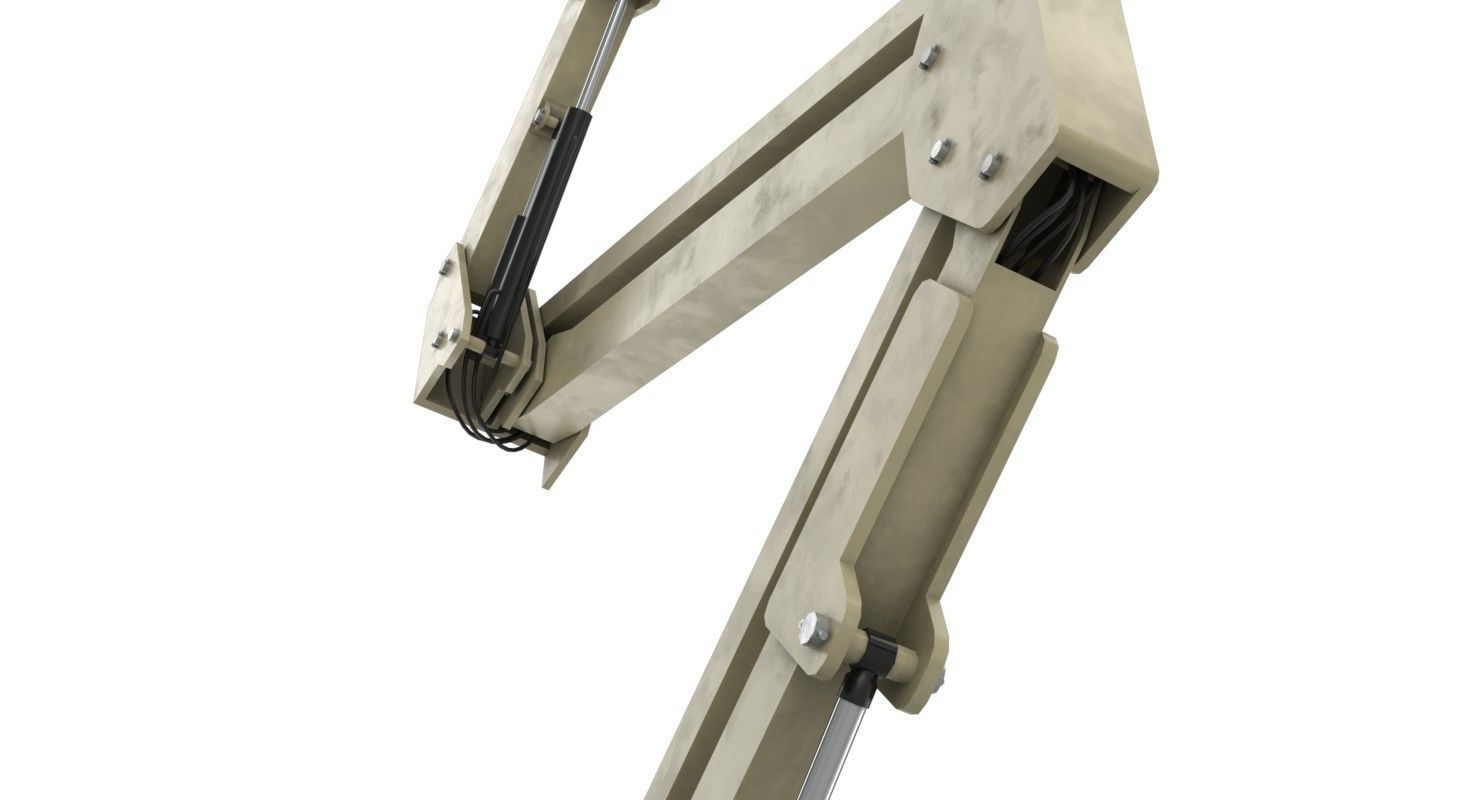 Boom Lift 1 Textured Low-poly 3D model_10