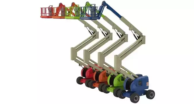 Boom Lift 1 Textured Low-poly 3D model