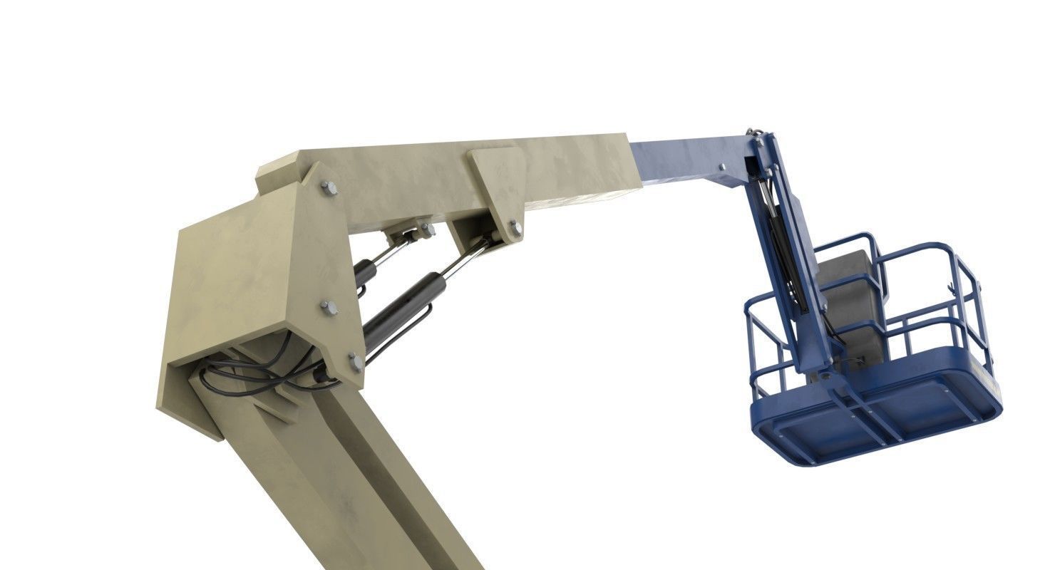 Boom Lift 1 Textured Low-poly 3D model_11