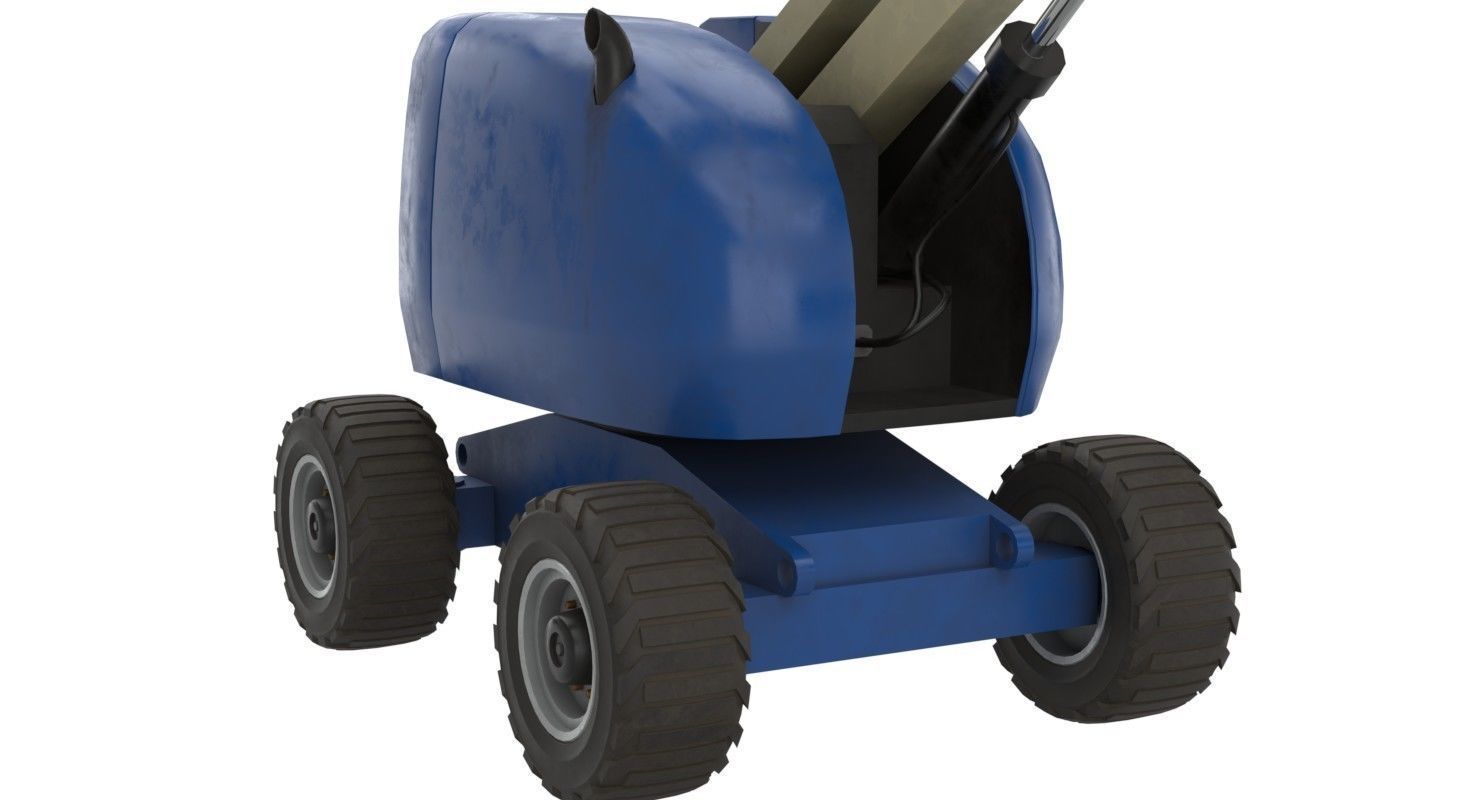 Boom Lift 1 Textured Low-poly 3D model_8