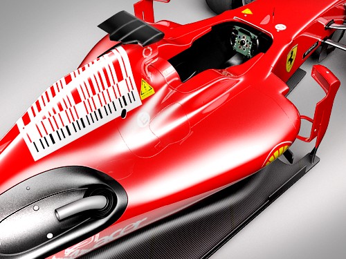 F1 F60 2009 hipoly 3D Model 3D model_7