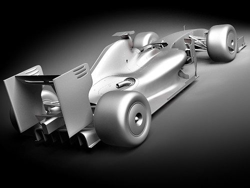 F1 F60 2009 hipoly 3D Model 3D model_10