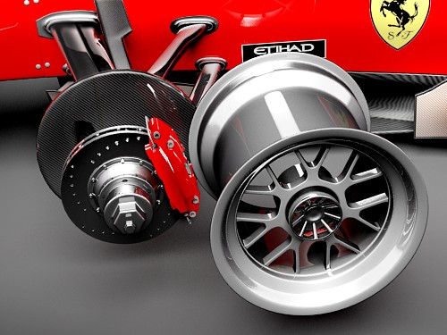 F1 F60 2009 hipoly 3D Model 3D model_2