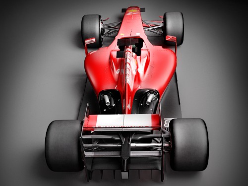 F1 F60 2009 hipoly 3D Model 3D model_6