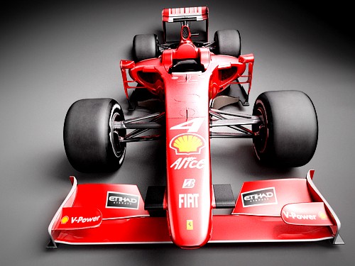 F1 F60 2009 hipoly 3D Model 3D model_8