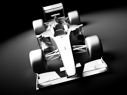 F1 F60 2009 hipoly 3D Model 3D model_15