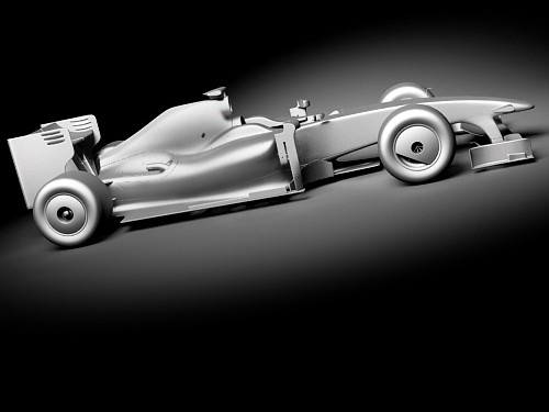 F1 F60 2009 hipoly 3D Model 3D model_11