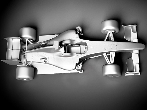 F1 F60 2009 hipoly 3D Model 3D model_14