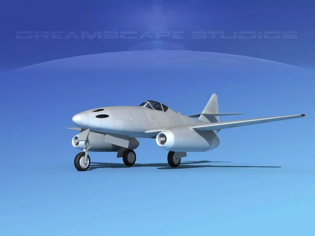 Messerschmitt ME-262A1 Bare Metal 3D model