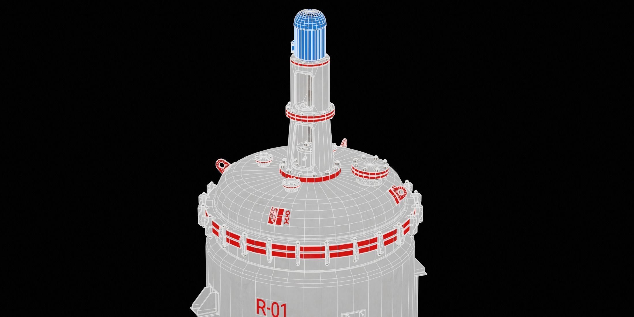 Industrial Agitated Reactor PBR Game Ready Low-poly 3D model_11