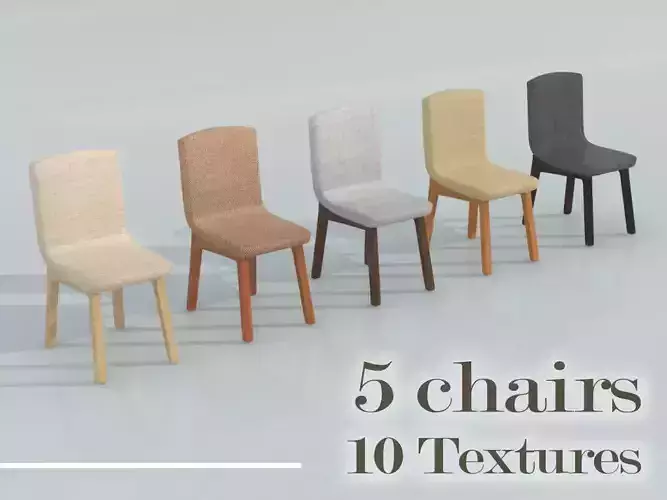 Chair with wooden legs