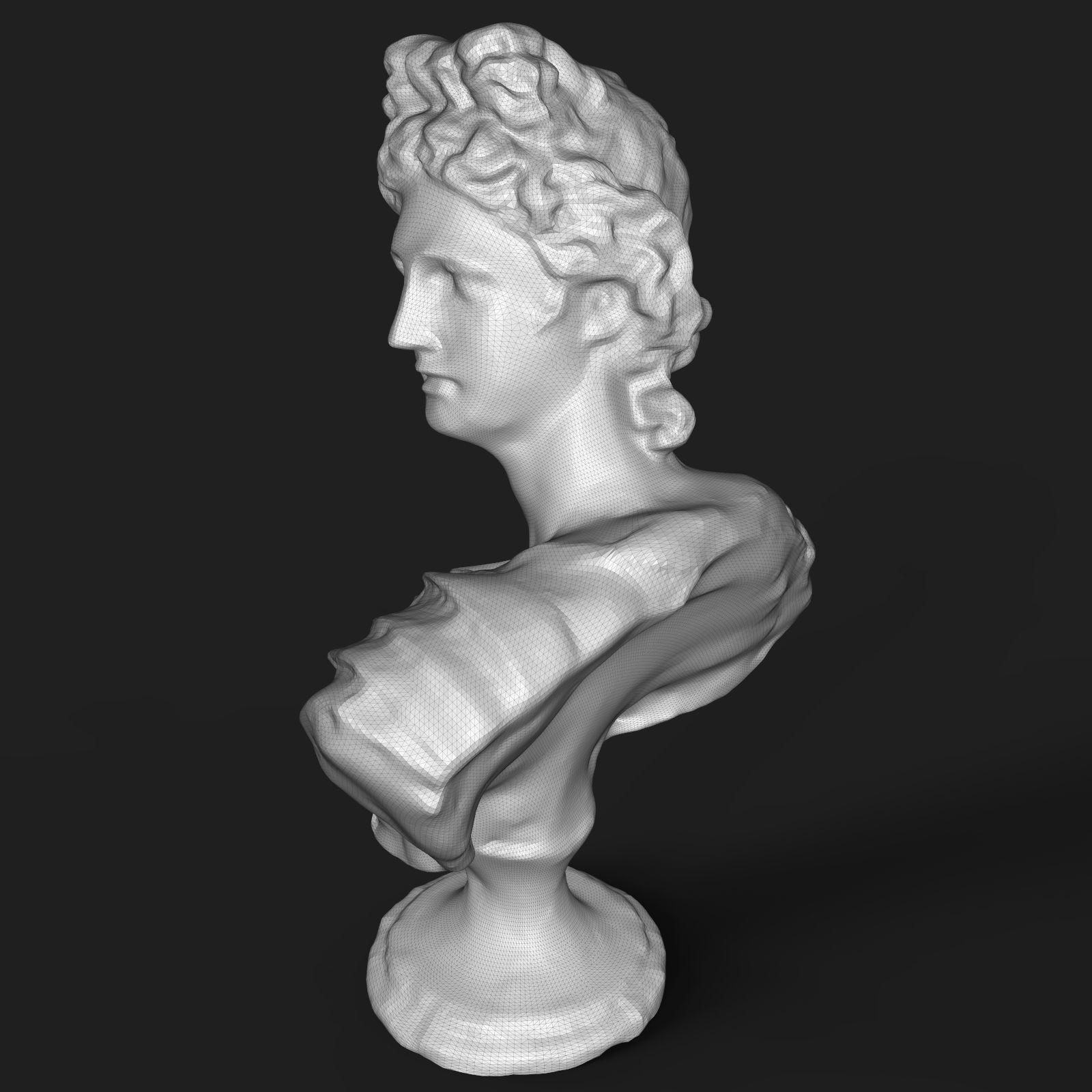 Apollo Belvedere bust 3D print model_11