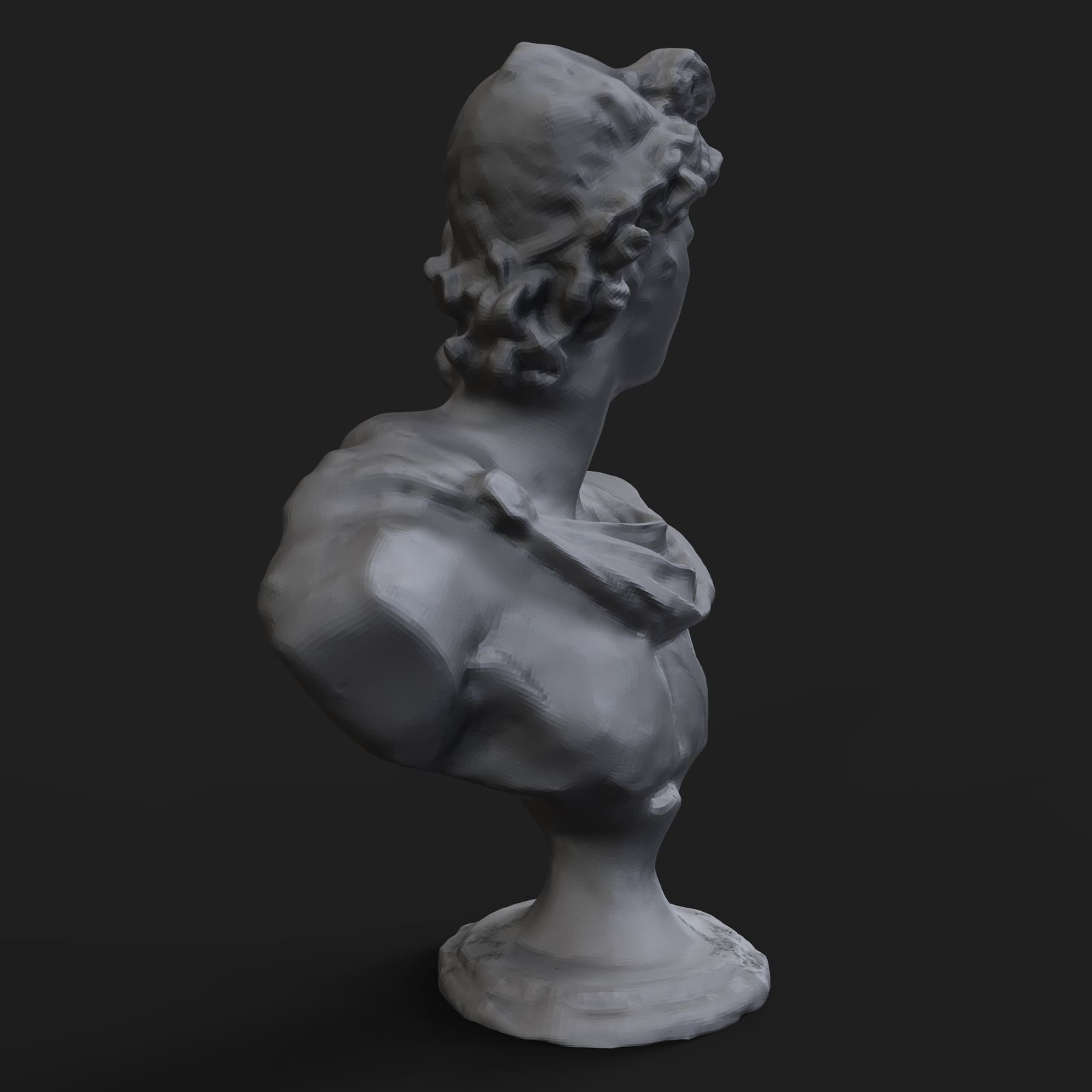 Apollo Belvedere bust 3D print model_3