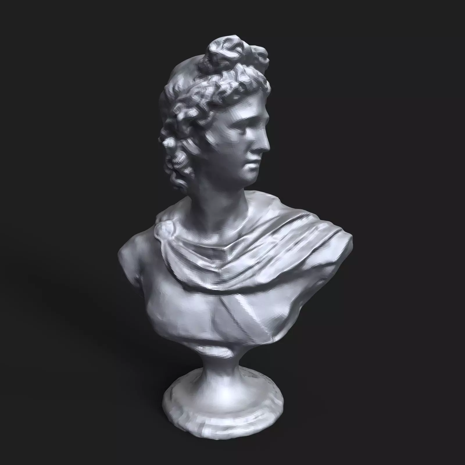 Apollo Belvedere bust 3D print model_0