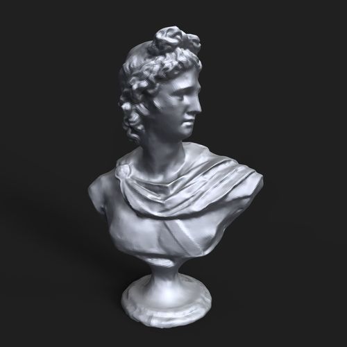 Apollo Belvedere bust 3D print model