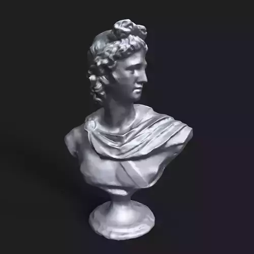 Apollo Belvedere bust 3D print model