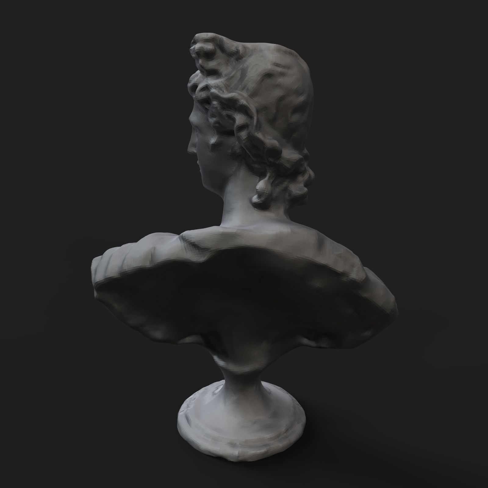 Apollo Belvedere bust 3D print model_4