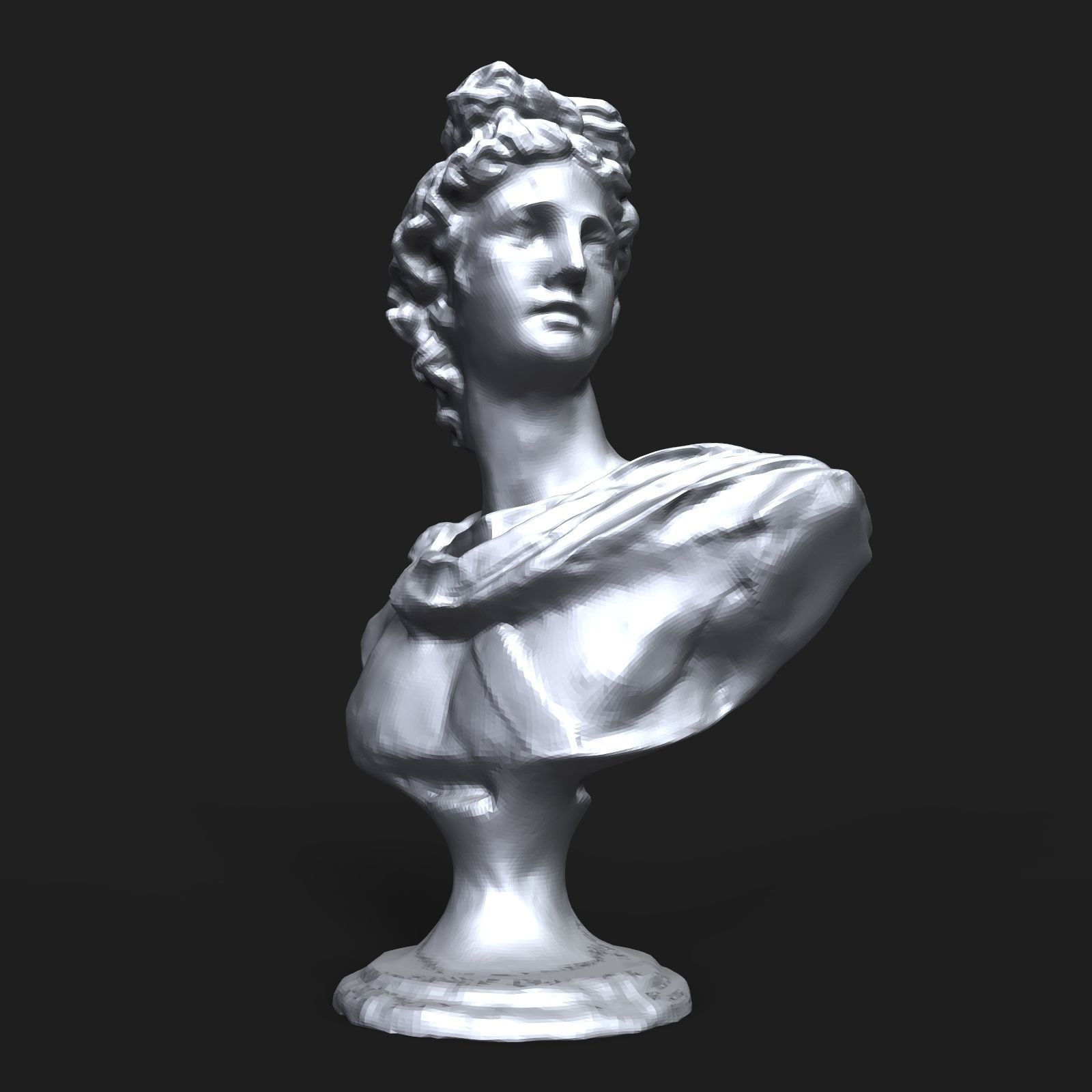 Apollo Belvedere bust 3D print model_1