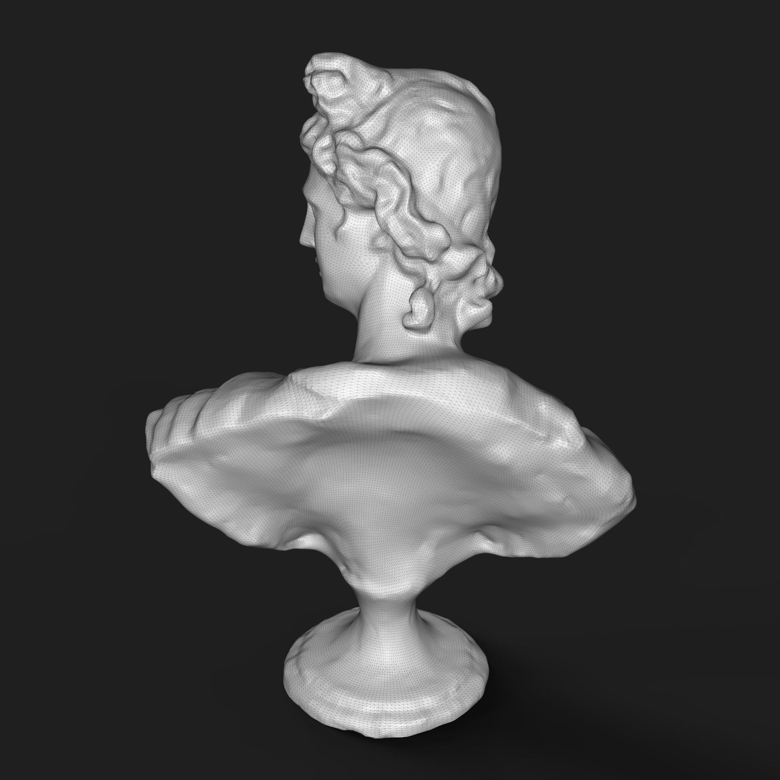 Apollo Belvedere bust 3D print model_10