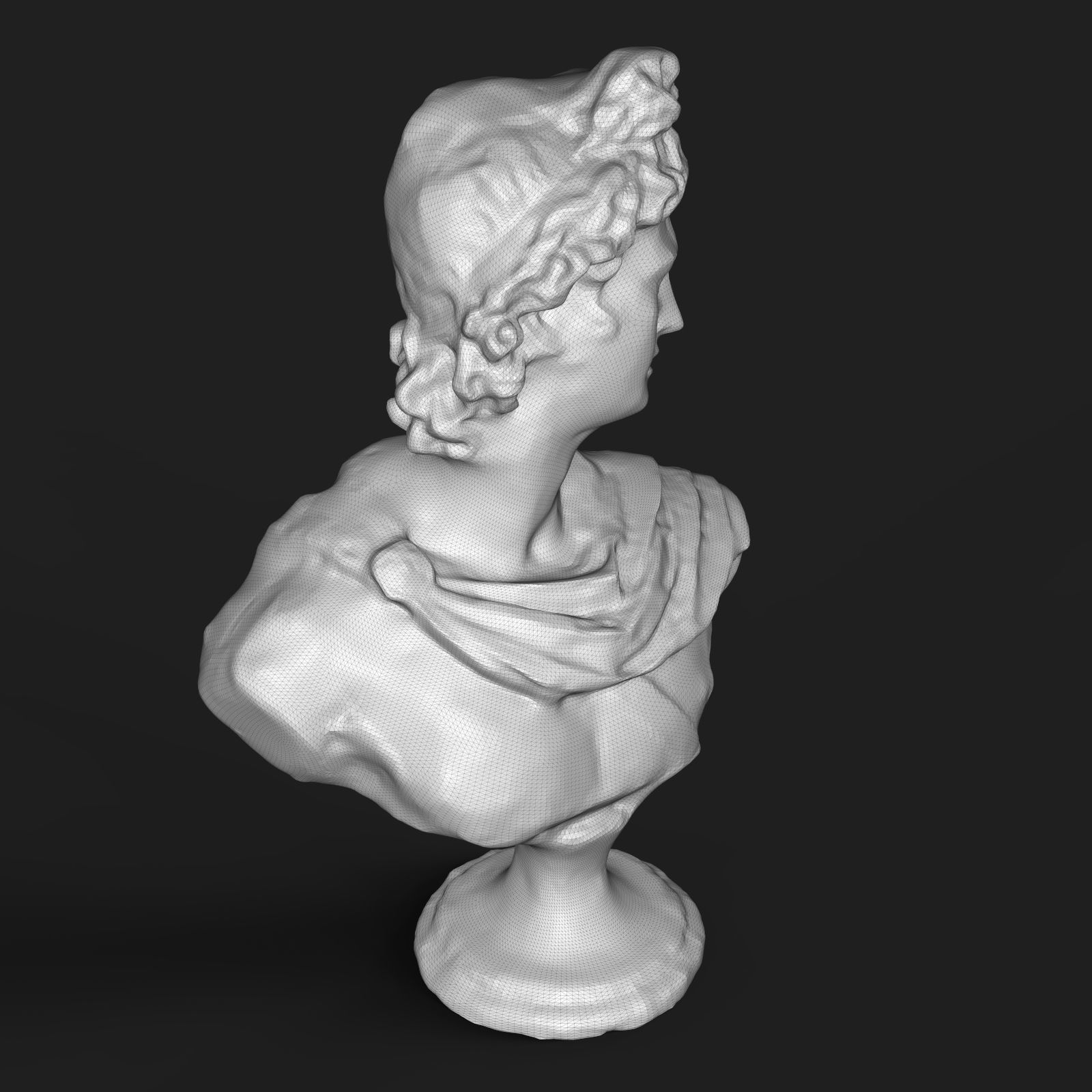Apollo Belvedere bust 3D print model_8