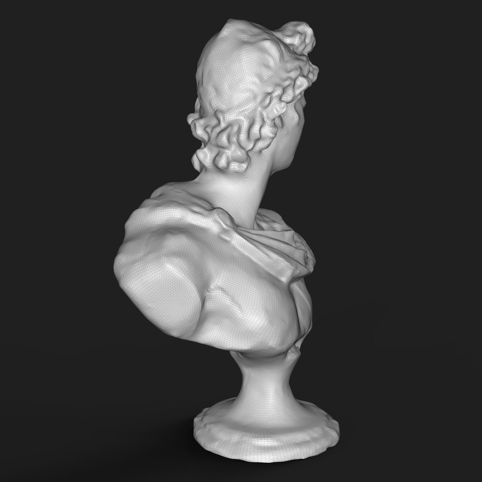 Apollo Belvedere bust 3D print model_9