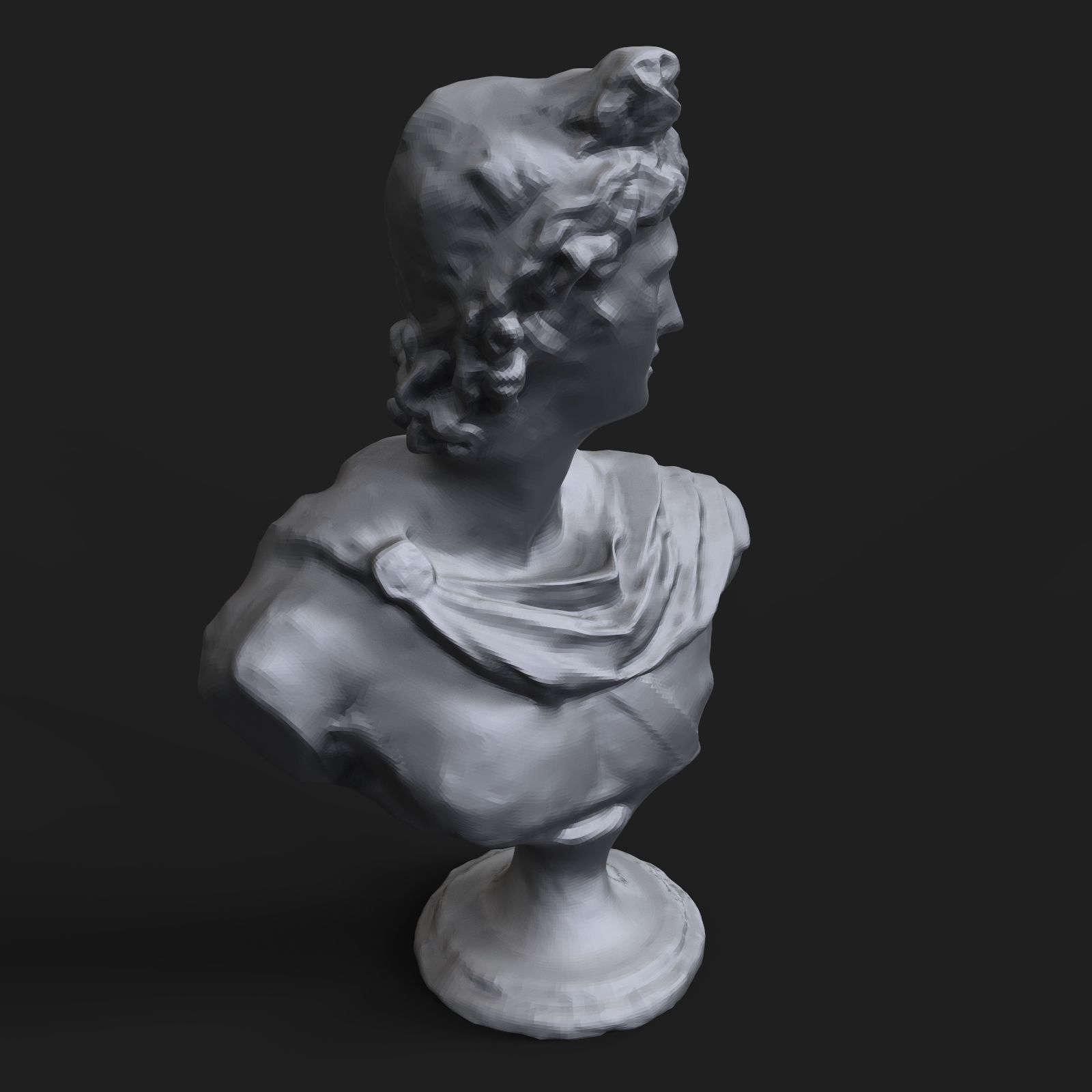 Apollo Belvedere bust 3D print model_2