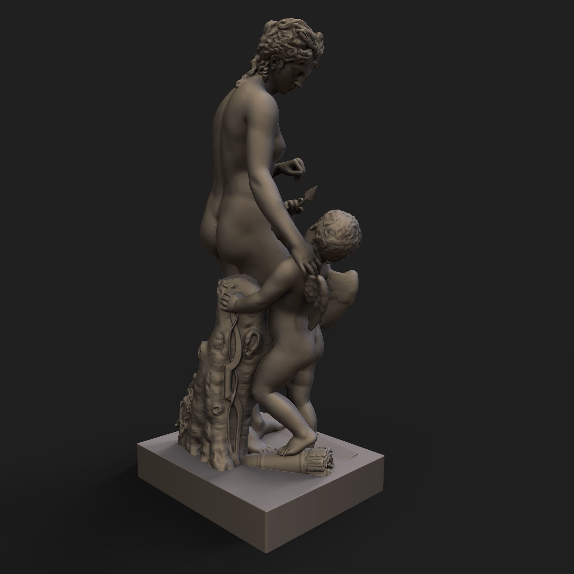 Venus Chiding Cupid 3D print model_2