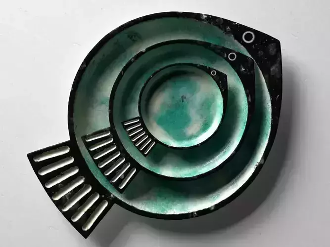 Fish Green Plates