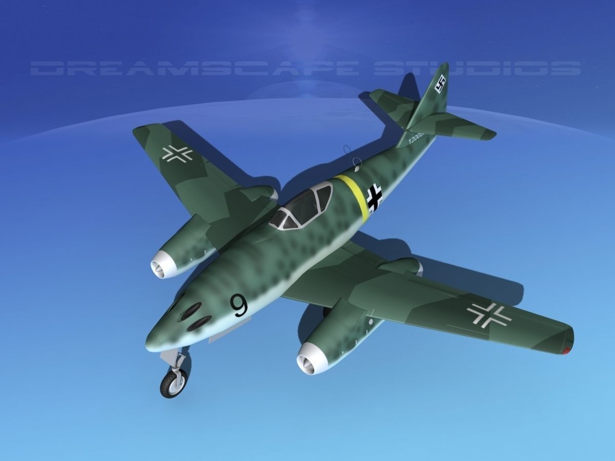 Messerschmitt ME-262A1 Swallow V02 3D model_10