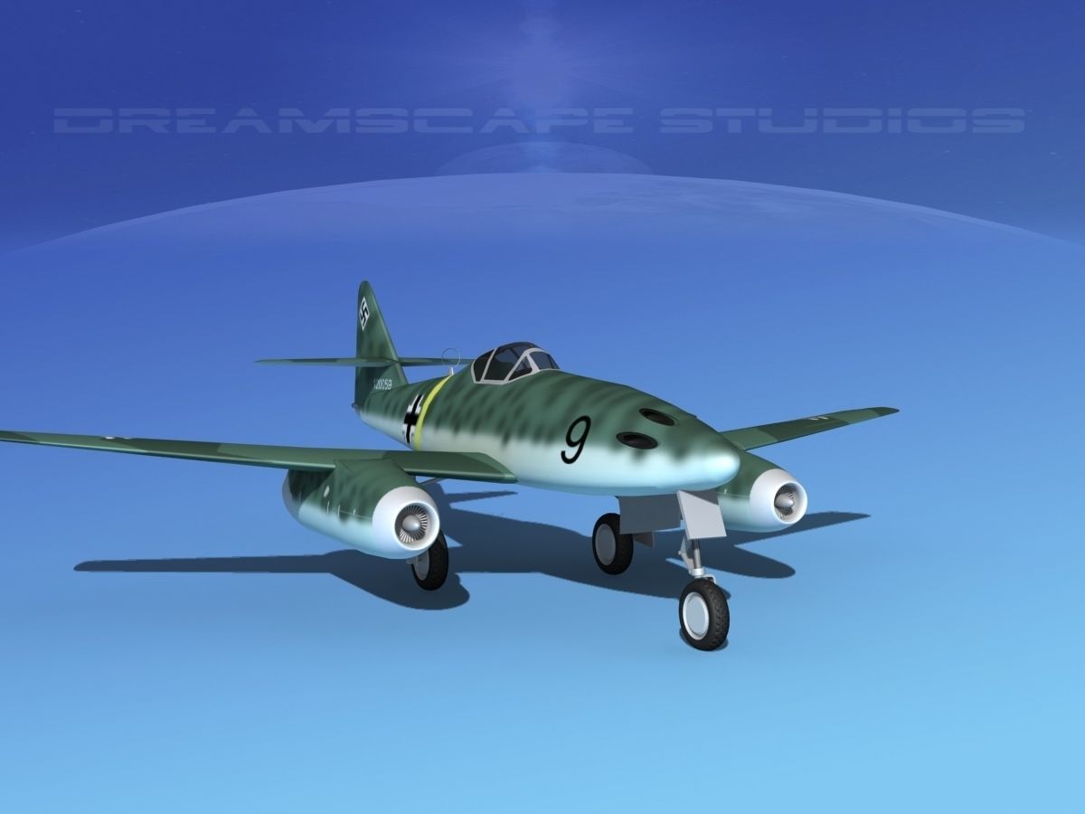 Messerschmitt ME-262A1 Swallow V02 3D model_2