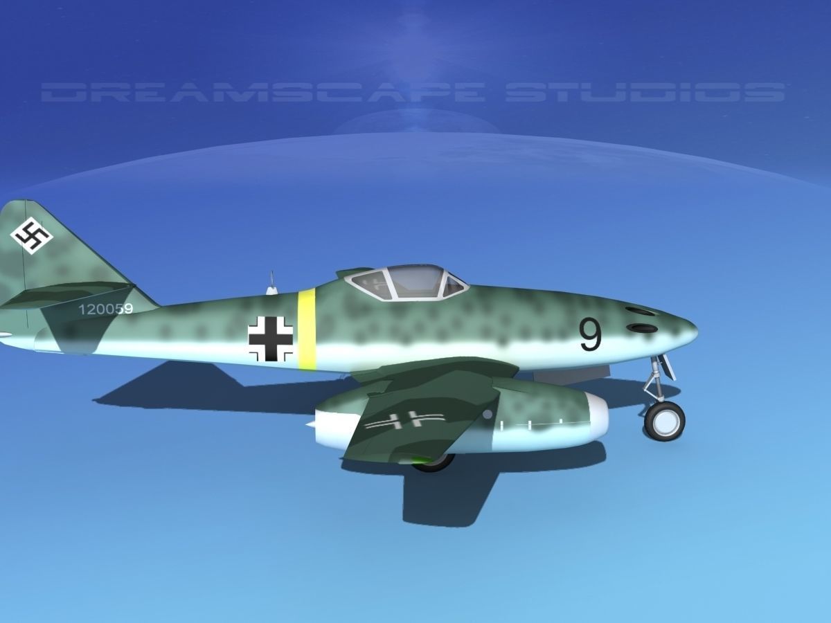 Messerschmitt ME-262A1 Swallow V02 3D model_4