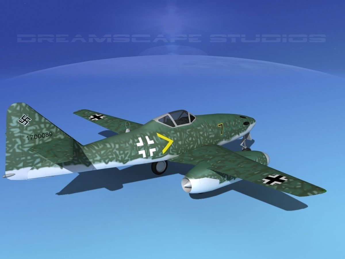 Messerschmitt ME-262A1 Swallow V06 3D model_5