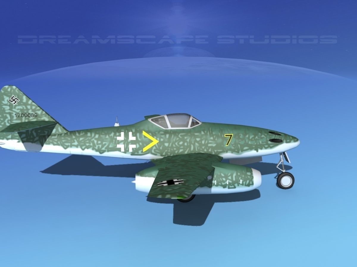 Messerschmitt ME-262A1 Swallow V06 3D model_4