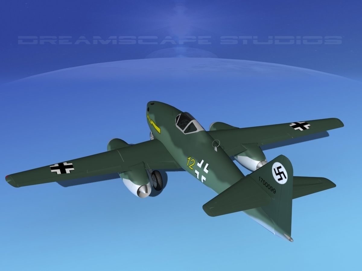 Messerschmitt ME-262A1 Swallow V08 3D model_7