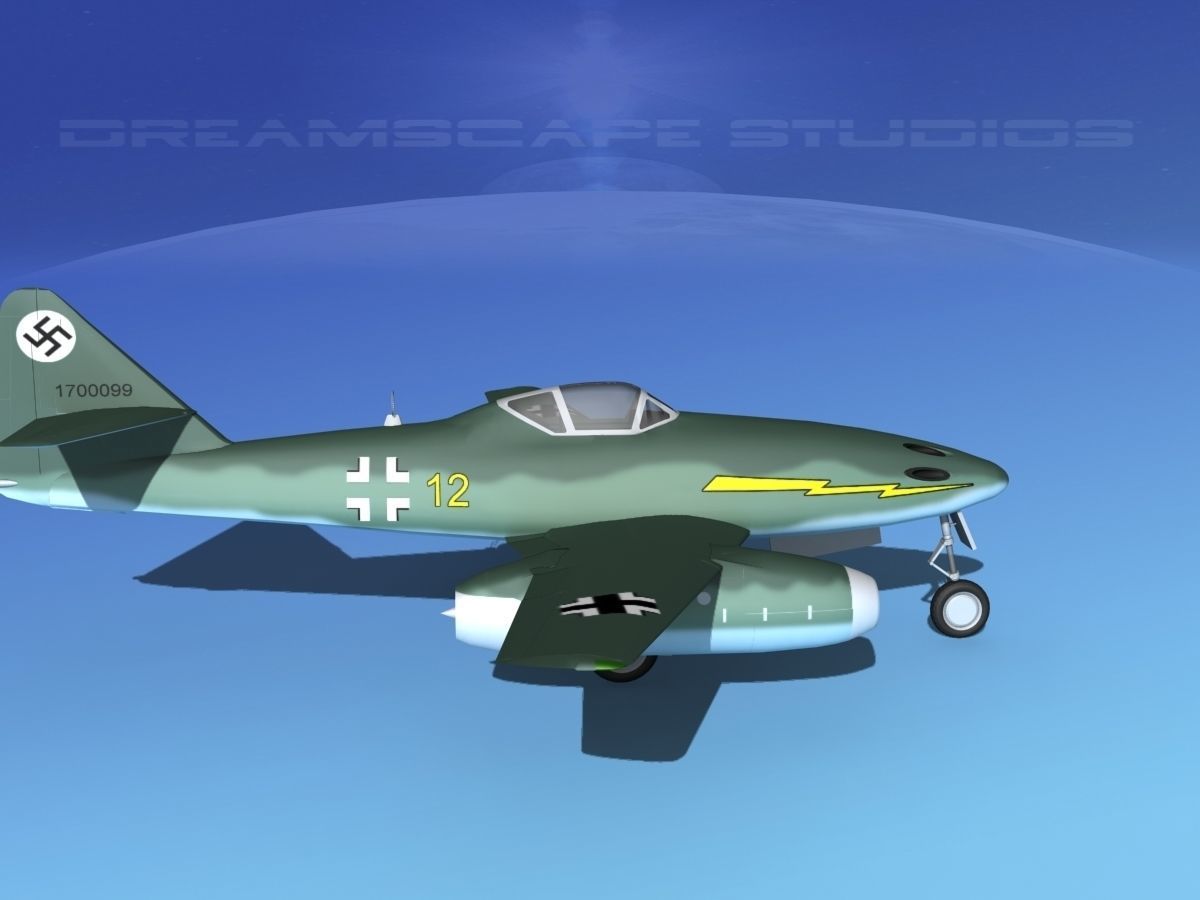 Messerschmitt ME-262A1 Swallow V08 3D model_4