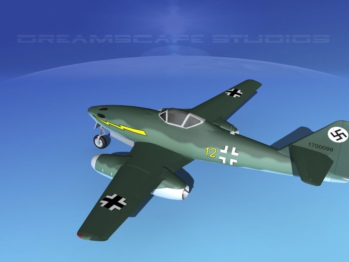 Messerschmitt ME-262A1 Swallow V08 3D model_8
