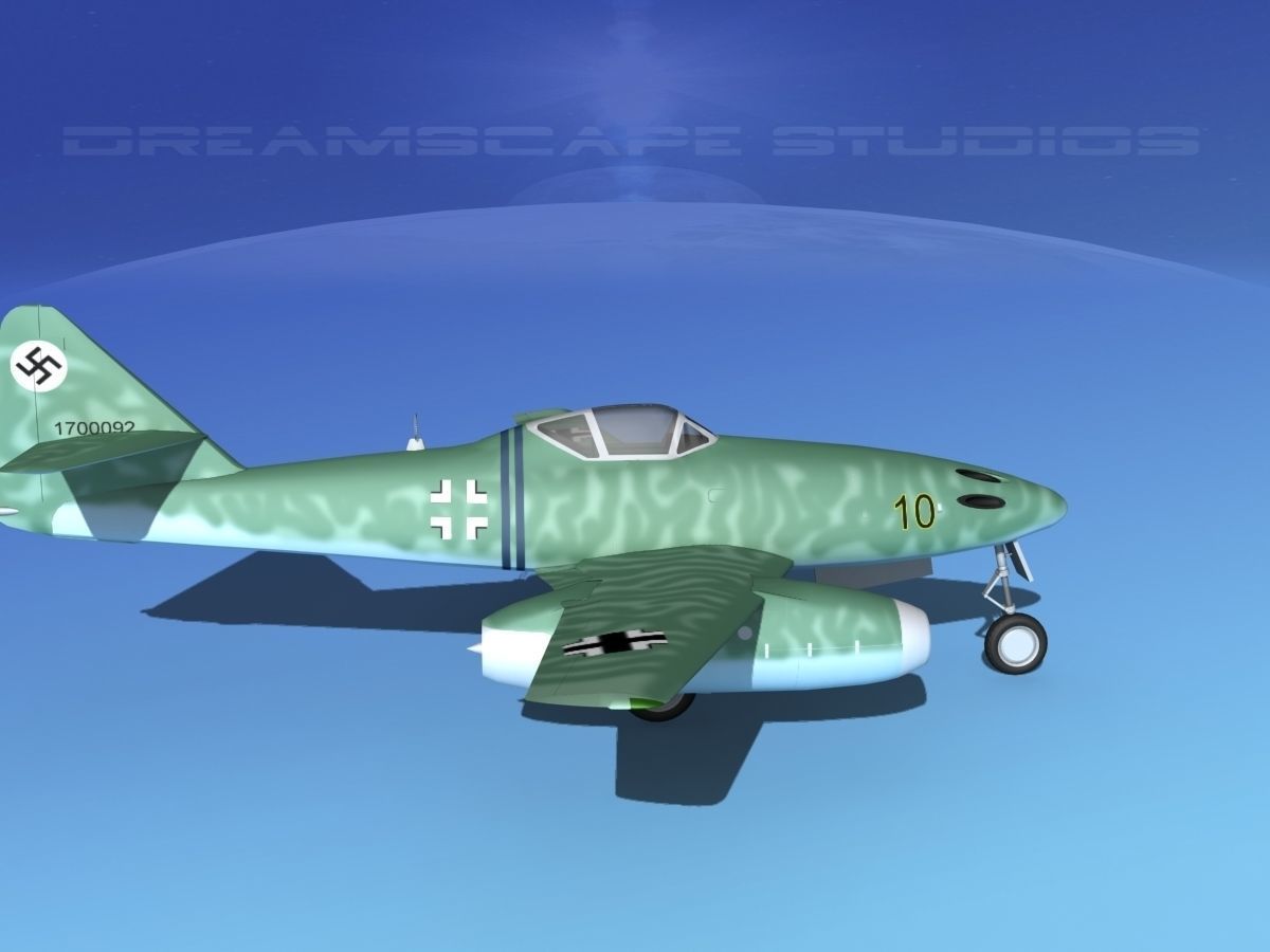 Messerschmitt ME-262A1 Swallow V09 3D model_4