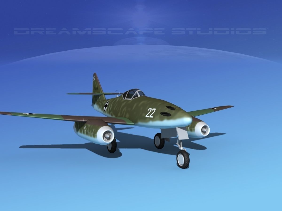 Messerschmitt ME-262A1 Swallow V10 3D model_2