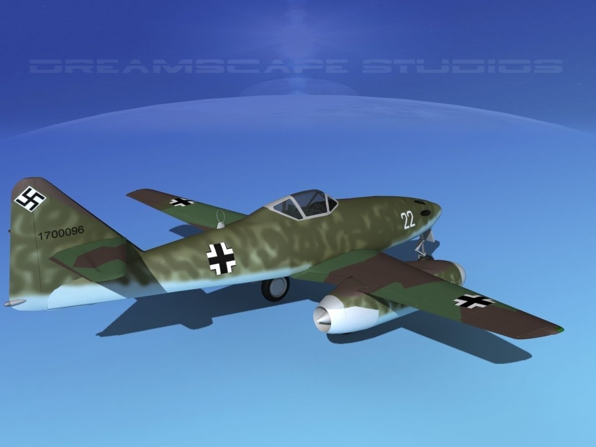 Messerschmitt ME-262A1 Swallow V10 3D model_5