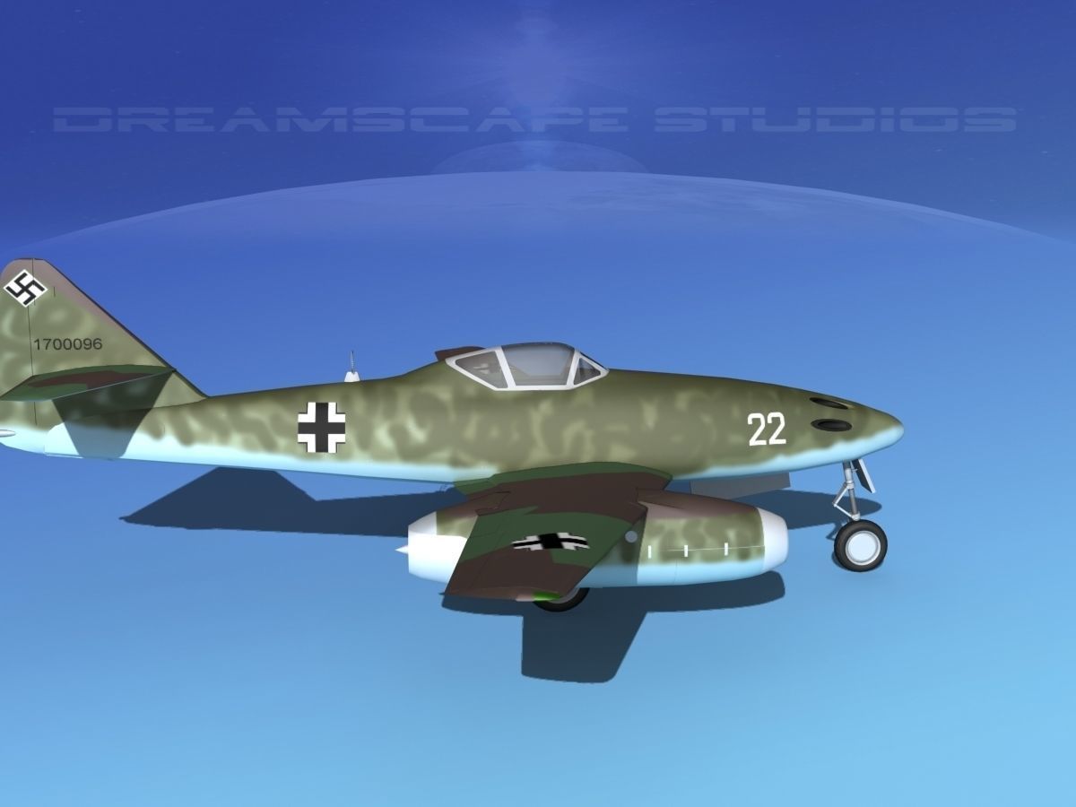 Messerschmitt ME-262A1 Swallow V10 3D model_4