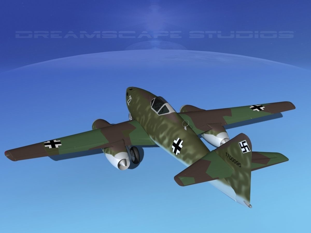 Messerschmitt ME-262A1 Swallow V10 3D model_7