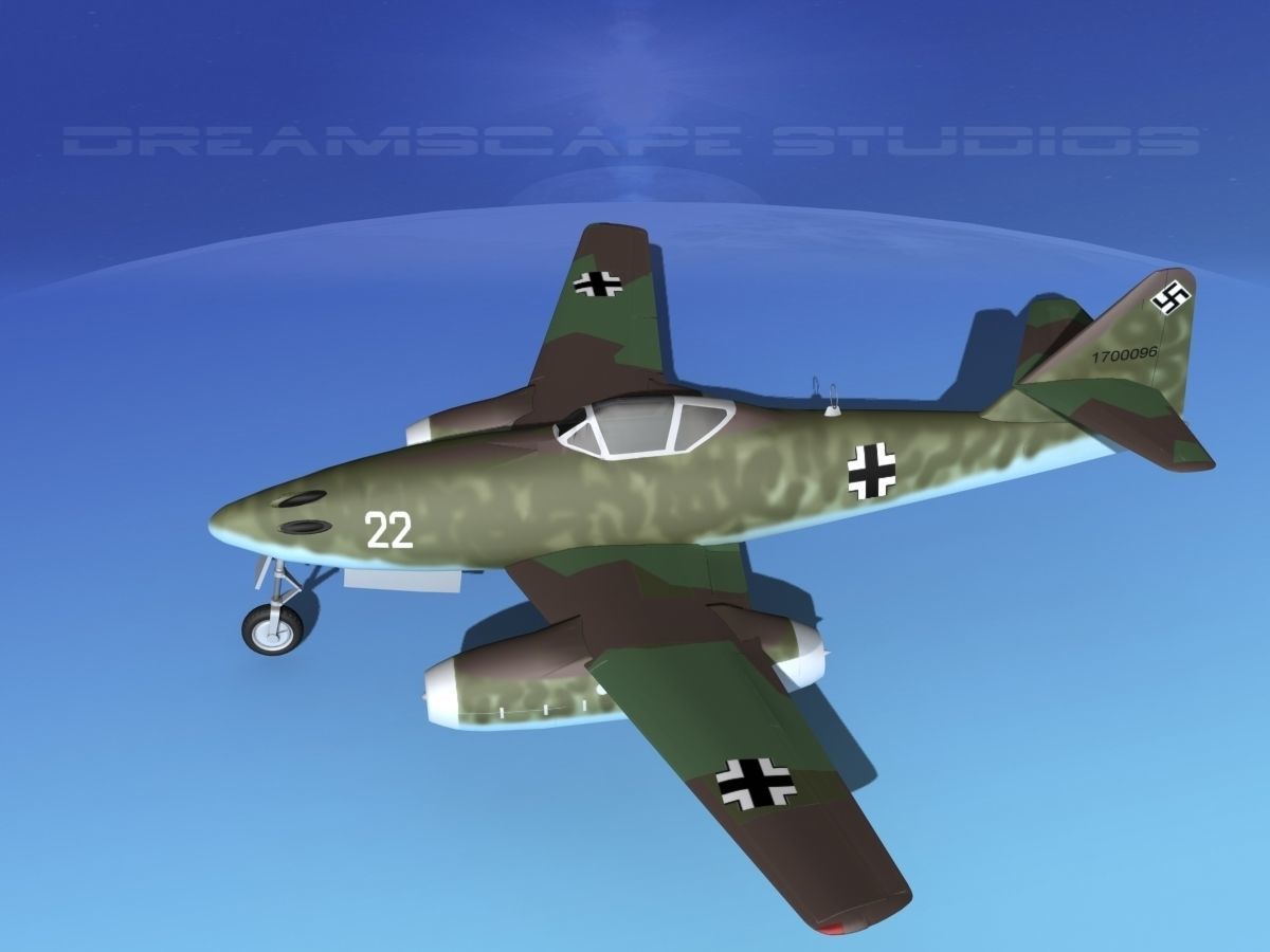 Messerschmitt ME-262A1 Swallow V10 3D model_9