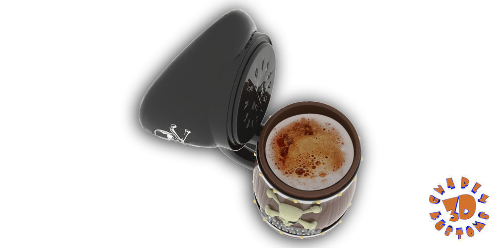 Pirates of the Caribbean Beer Stein - The Angled Style 3D print model_6
