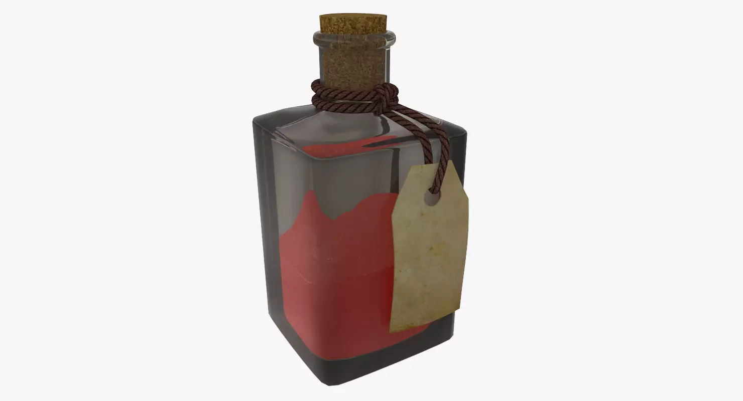 Potion Bottle Magic 3D model_0