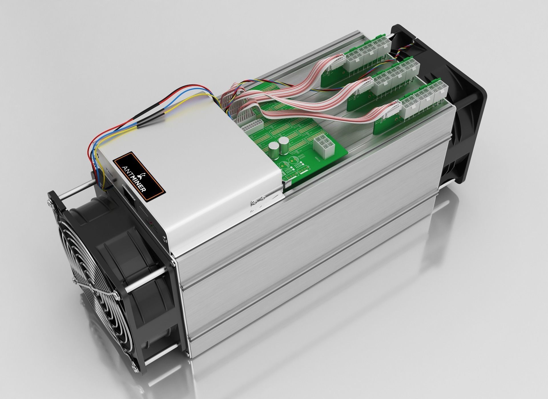 Antminer Cryptocurrency Mining Hardware 3D model_4