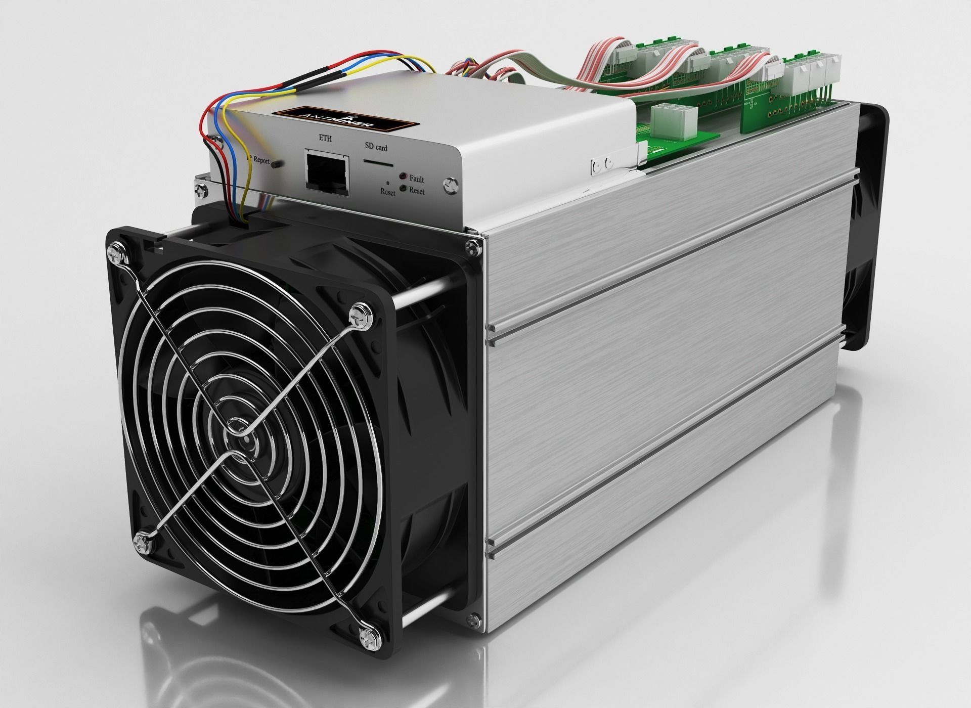 Antminer Cryptocurrency Mining Hardware 3D model_2