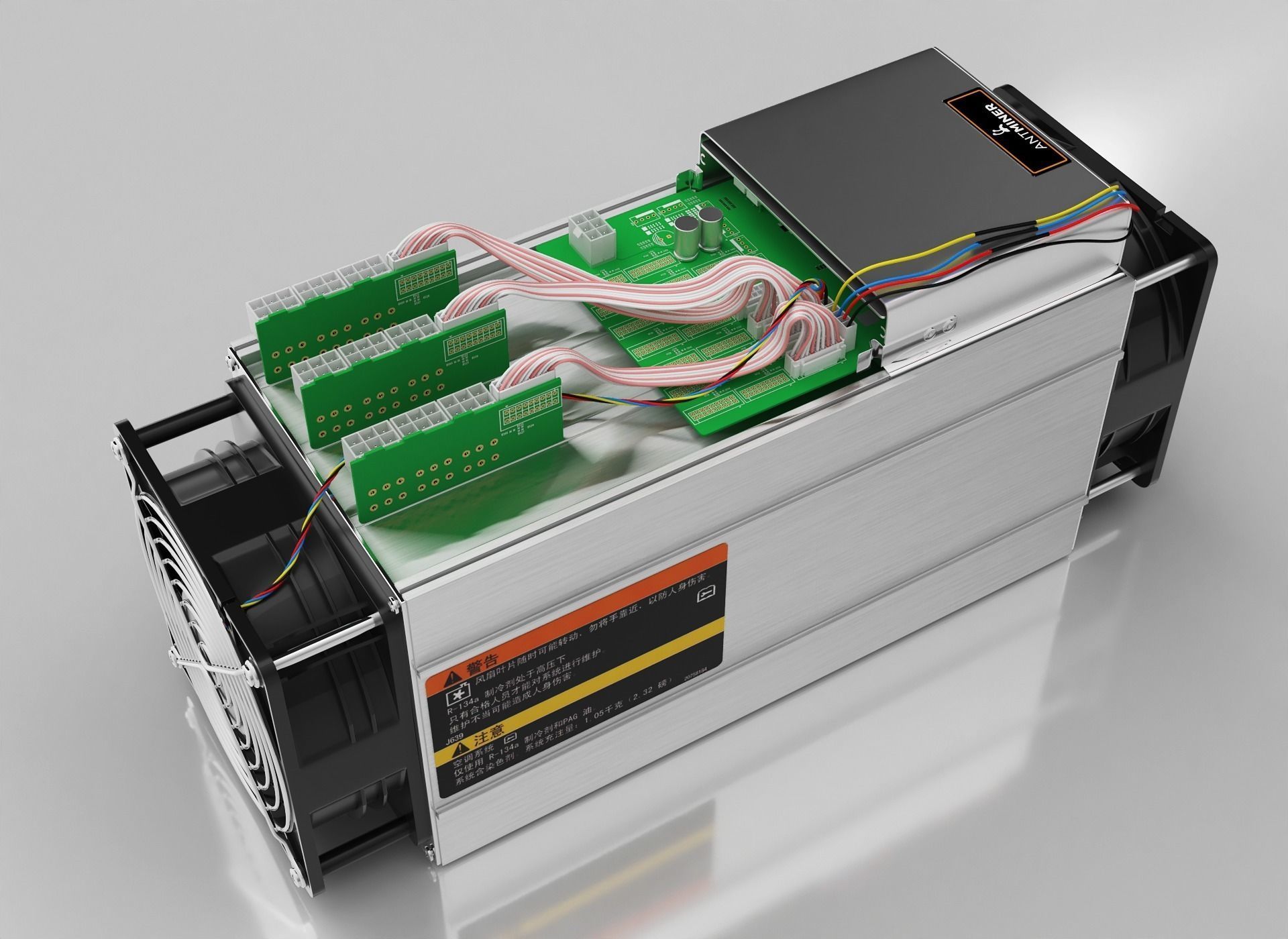 Antminer Cryptocurrency Mining Hardware 3D model_6